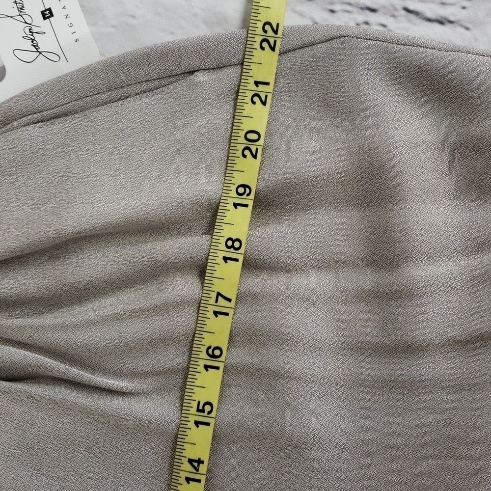 Vintage 90s Jaclyn Smith Signature Satin Dress Party Trousers L NWT Deadstock - Picture 11 of 16